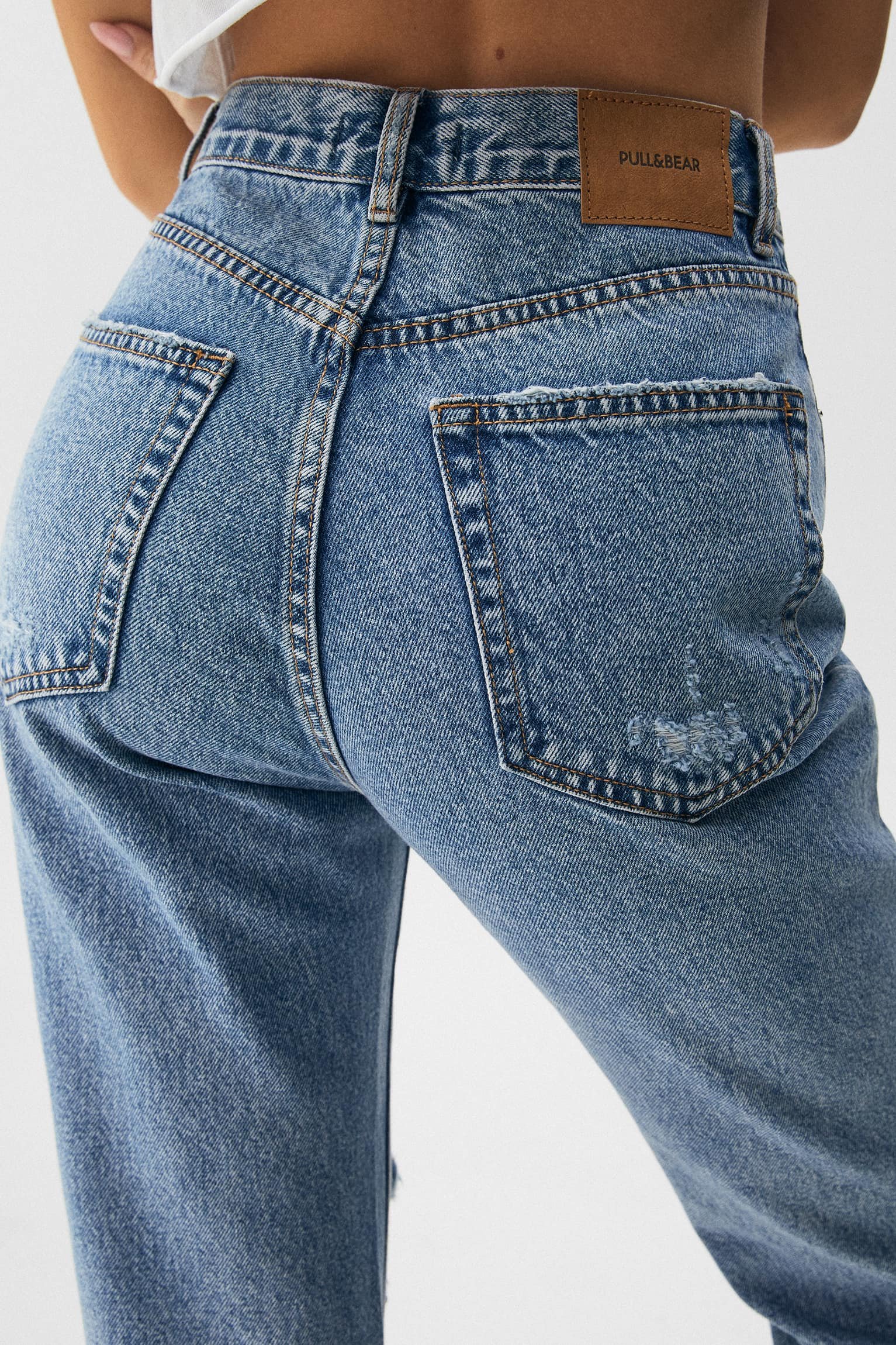 Ripped Mom Jeans – Contains Recycled Cotton – ogebyogestore